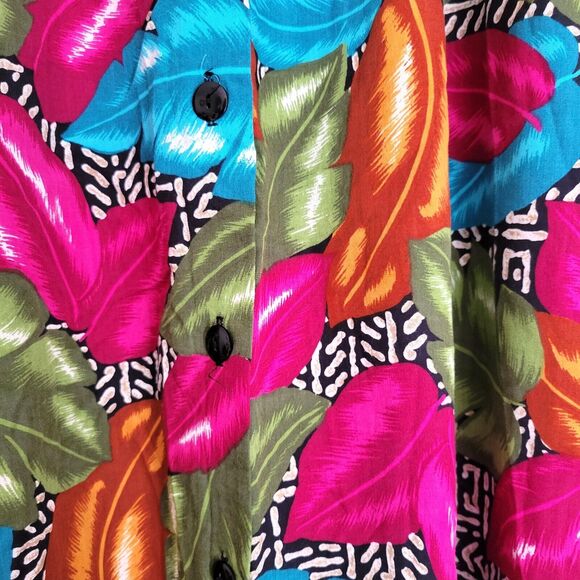Cristin Stevens Skirt Women's Medium Tropical Floral Pockets Vintage Colorful - Picture 5 of 9